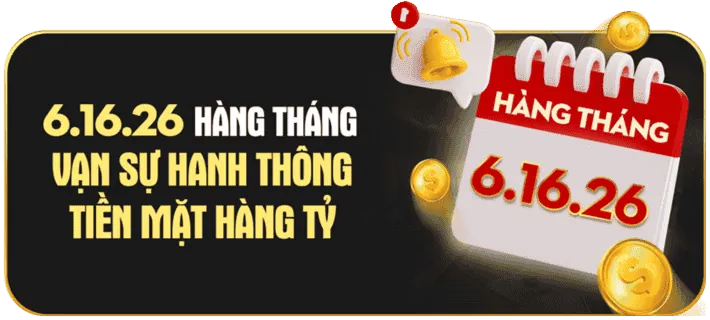 Biểu ngữ khuyến mãi hoàn trả cược nổ hũ